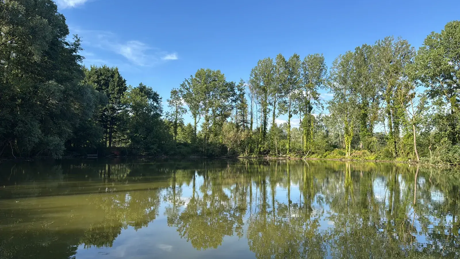 Storm damage at the Soupir fishing lakes